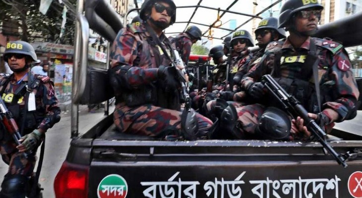 দুর্গম ২৭টি ভোট কেন্দ্রের নিরাপত্তায় ৬ প্লাটুন বিজিবি মোতায়েন