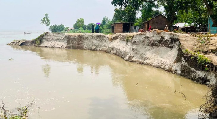 যমুনার তীব্র ভাঙনে বিলীন অর্ধশতাধিক বাড়িঘর, আতঙ্কে নদীপাড়ের মানুষ